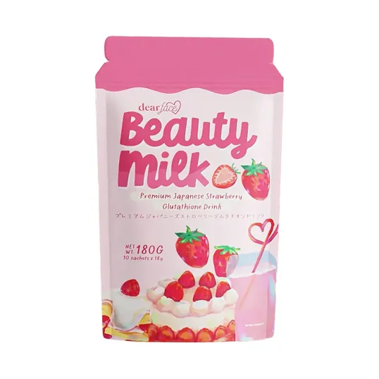 Dear Face Beauty Milk Premium Japanese Strawberry Glutathione Drink